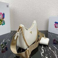 Prada Women Prada Re-Edition 2005 Saffiano Leather Bag-white (1)