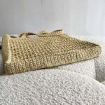 Prada Women Raffia Tote Bag-Beige - Image 4