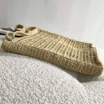 Prada Women Raffia Tote Bag-Beige - Image 5