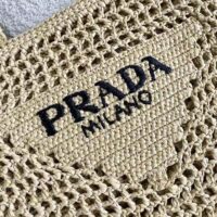 Prada Women Raffia Tote Bag-beige (1)