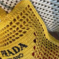 Prada Women Raffia Tote Bag-yellow (1)