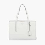 Bolso mediano Prada para mujer, reedición 1995, de piel cepillada, blanco