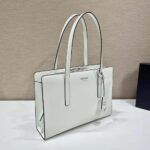 Prada Women Re-Edition 1995 Brushed-Leather Medium Handbag-White - Imagen 6