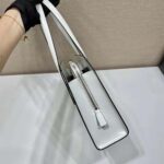 Prada Women Re-Edition 1995 Brushed-Leather Medium Handbag-White - Imagen 7