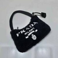 Prada Women Re-Edition 2000 Terry Mini-Bag-Black (1)