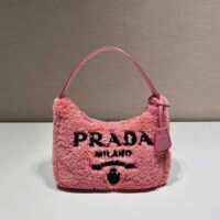 Prada Women Re-Edition 2000 Terry Mini-Bag-Pink (1)