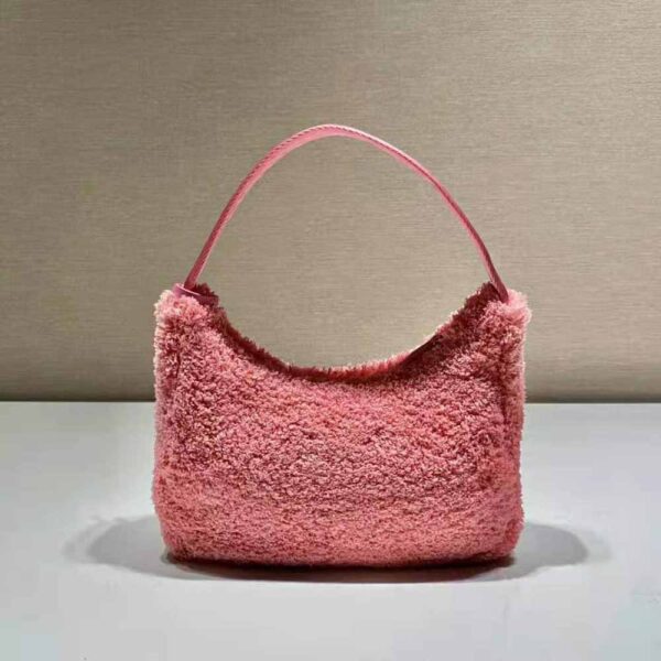 Prada Women Re-Edition 2000 Terry Mini-Bag-Pink (8)