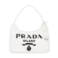 Prada Women Re-Edition 2000 Terry Mini-Bag-White (1)