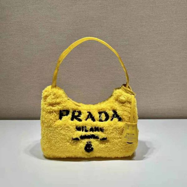 Prada Women Re-Edition 2000 Terry Mini-Bag-Yellow (3)