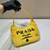 Prada Women Re-Edition 2000 Terry Mini-Bag-Yellow (1)