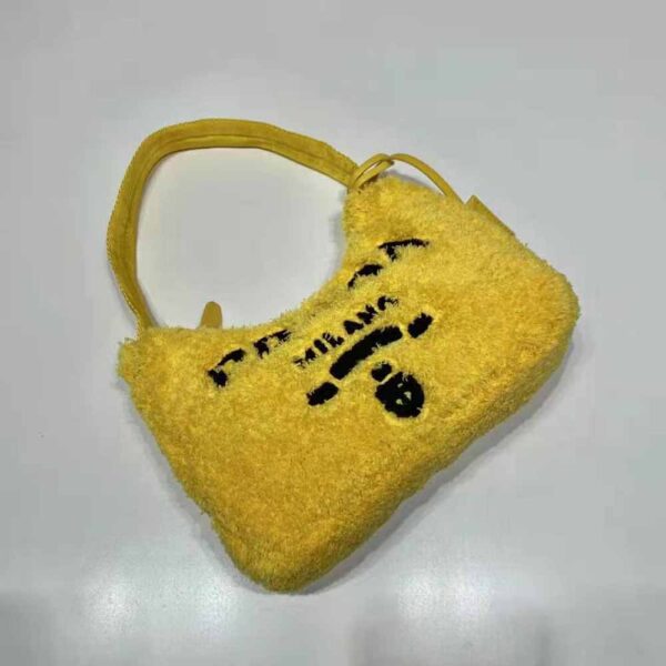 Prada Women Re-Edition 2000 Terry Mini-Bag-Yellow (5)
