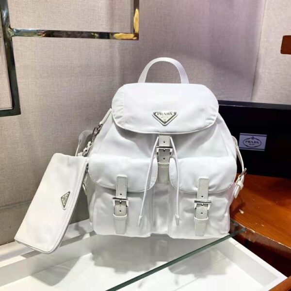 Prada Women Re-Nylon Medium Backpack-white (2)