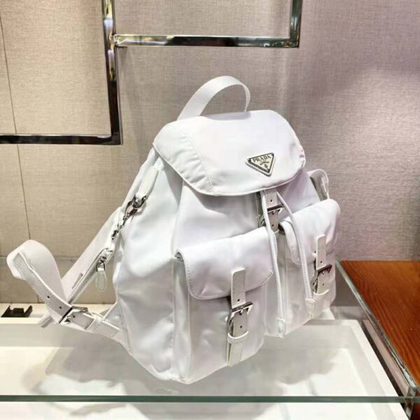 Prada Women Re-Nylon Medium Backpack-white (3)
