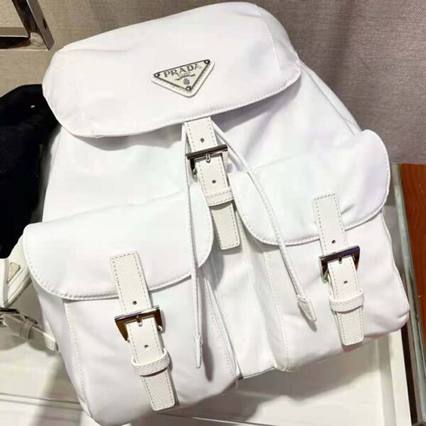 Prada Women Re-Nylon Medium Backpack-white (5)