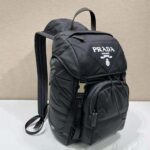Prada Unisex Re-Nylon Padded Backpack with Hood-Black - Imagen 4