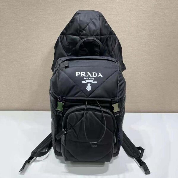 Prada Women Re-Nylon Padded Backpack with Hood (4)