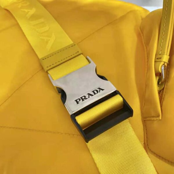 Prada Women Re-Nylon and Leather Backpack-Yellow (8)