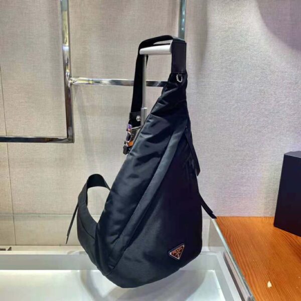 Prada Women Re-Nylon and Leather Backpack-black (3)