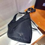 Prada Unisex Re-Nylon and Leather Backpack-Black - immagine 4