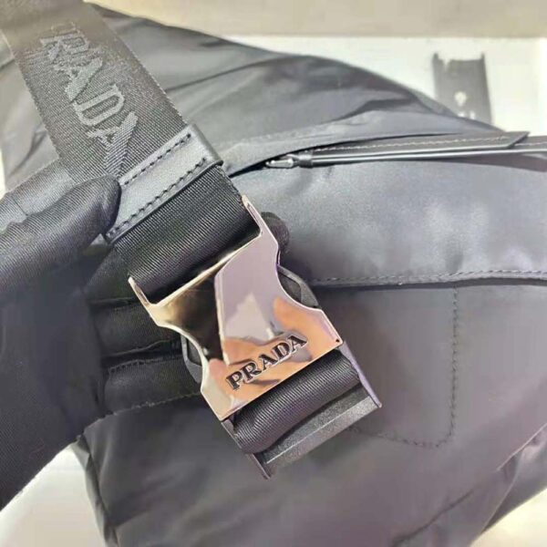 Prada Women Re-Nylon and Leather Backpack-black (9)