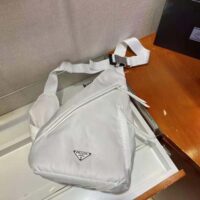 Prada Women Re-Nylon and Leather Backpack-white (1)
