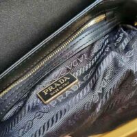 Prada Women Saffiano Leather Prada Emblème Bag-black (1)