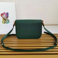 Prada Women Saffiano Leather Prada Emblème Bag-green (1)