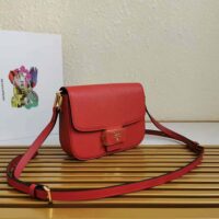 Prada Women Saffiano Leather Prada Emblème Bag-red (1)