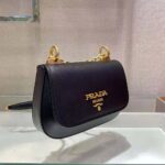 Prada Women Saffiano Leather Shoulder Bag-Black – Image 5