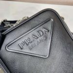Prada Women Saffiano Leather Shoulder Bag-Black - Imagen 8