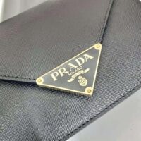 Prada Women Saffiano Leather Shoulder Bag-Black (1)