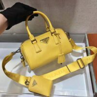 Prada Women Saffiano Leather Top-handle Bag-yellow (1)