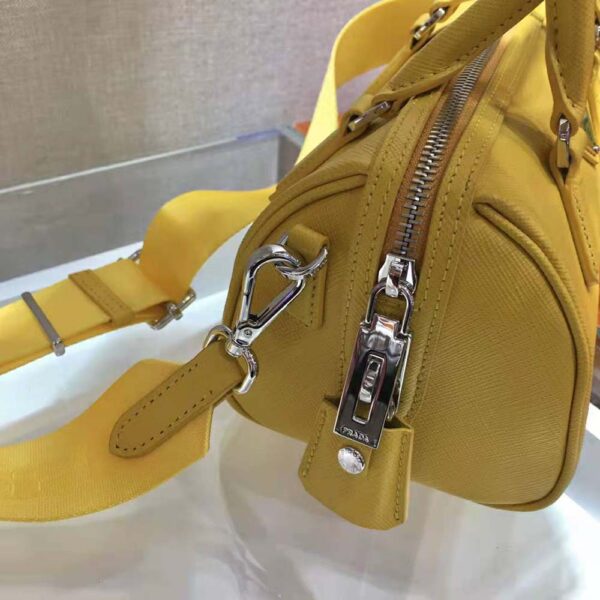 Prada Women Saffiano Leather Top-handle Bag-yellow (7)