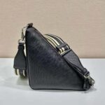 Prada Women Saffiano Prada Triangle Bag-Black - Imagen 3