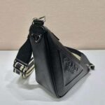 Prada Women Saffiano Prada Triangle Bag-Black - Imagen 4
