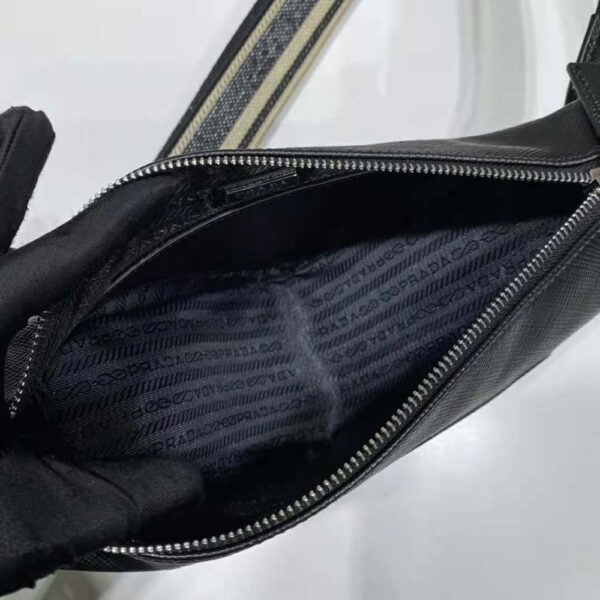 Prada Women Saffiano Prada Triangle Bag-Black (7)
