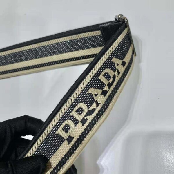Prada Women Saffiano Prada Triangle Bag-Black (8)
