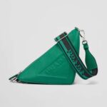 Borsa a triangolo Prada Saffiano da donna Prada - Verde