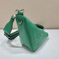 Prada Women Saffiano Prada Triangle Bag-Green (1)