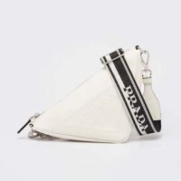 Prada Women Saffiano Prada Triangle Bag-White (1)