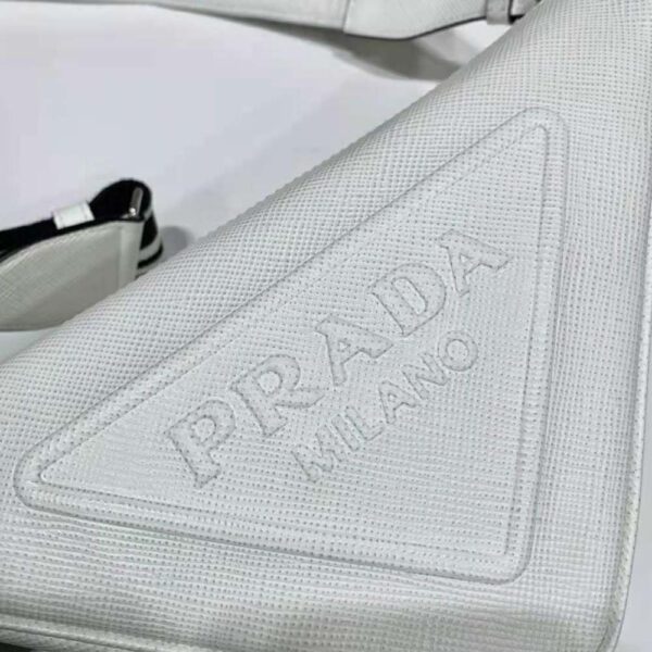 Prada Women Saffiano Prada Triangle Bag-White (7)