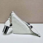 Prada Women Saffiano Prada Triangle Bag-White - Bild 3