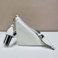 Prada Women Saffiano Prada Triangle Bag-White (1)