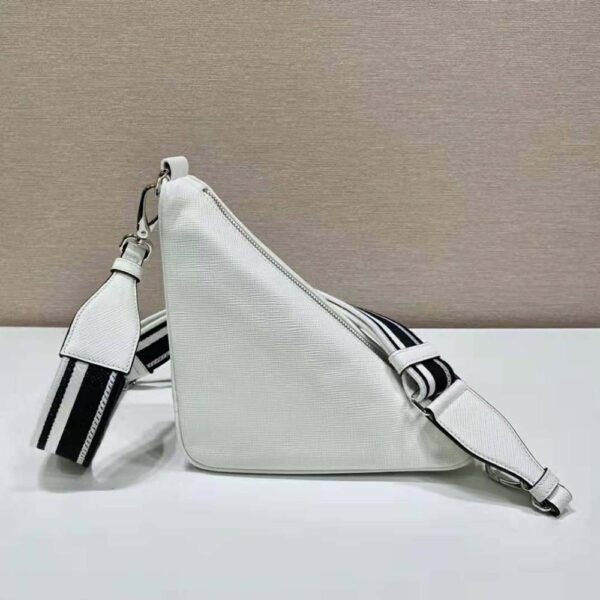 Prada Women Saffiano Prada Triangle Bag-White (8)