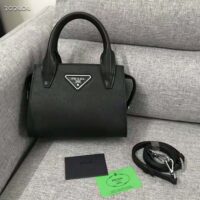Prada Women Saffiano leather Prada Kristen Handbag-black (1)