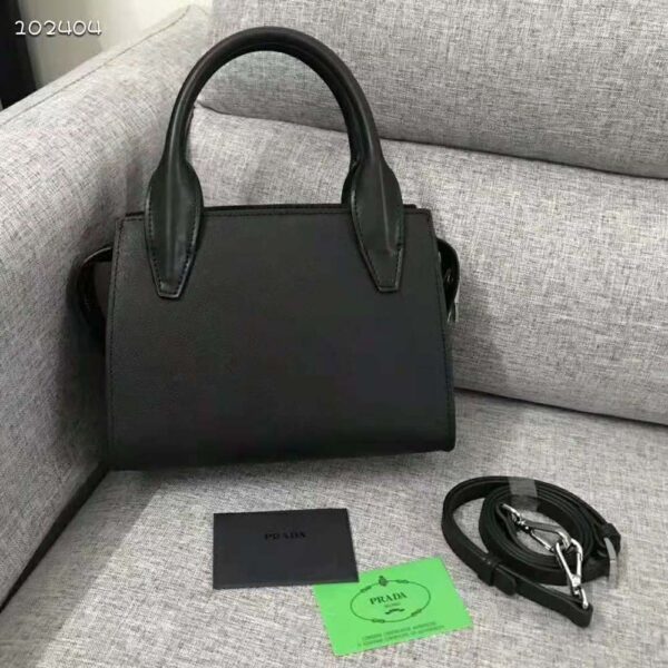 Prada Women Saffiano leather Prada Kristen Handbag-black (3)