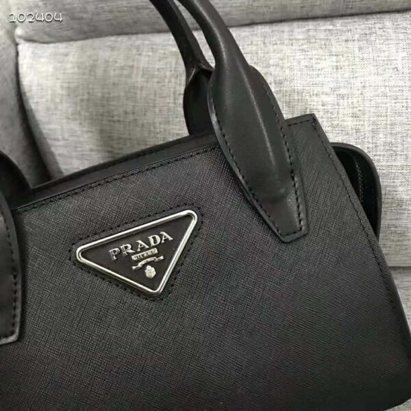 Prada Women Saffiano leather Prada Kristen Handbag-black (4)