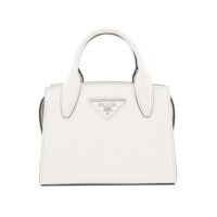 Prada Women Saffiano leather Prada Kristen Handbag-white (1)