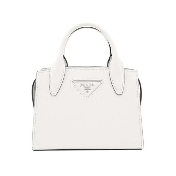 Prada Women Saffiano leather Prada Kristen Handbag-white (1)