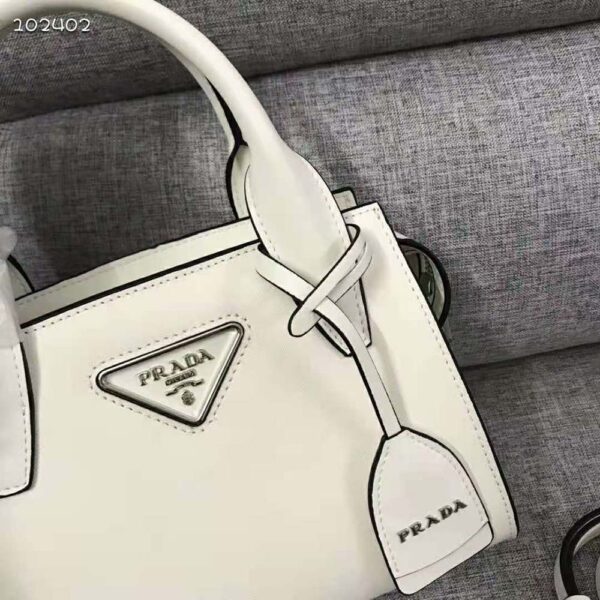 Prada Women Saffiano leather Prada Kristen Handbag-white (4)